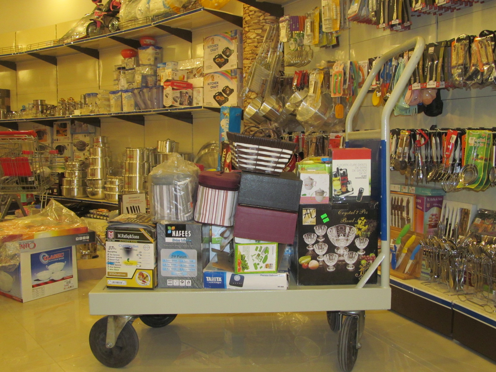 warehouse trolley cart