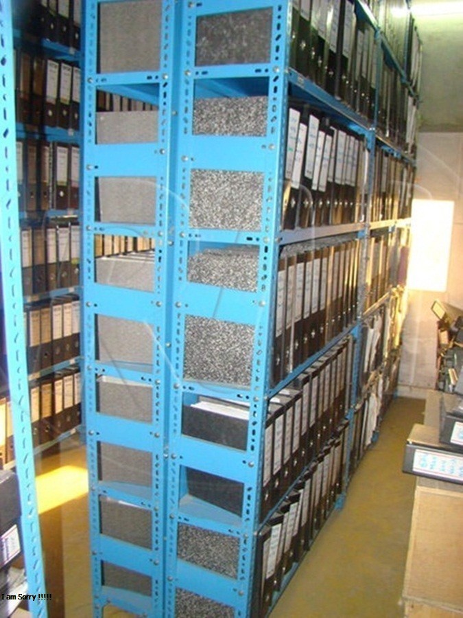 steel library shelving