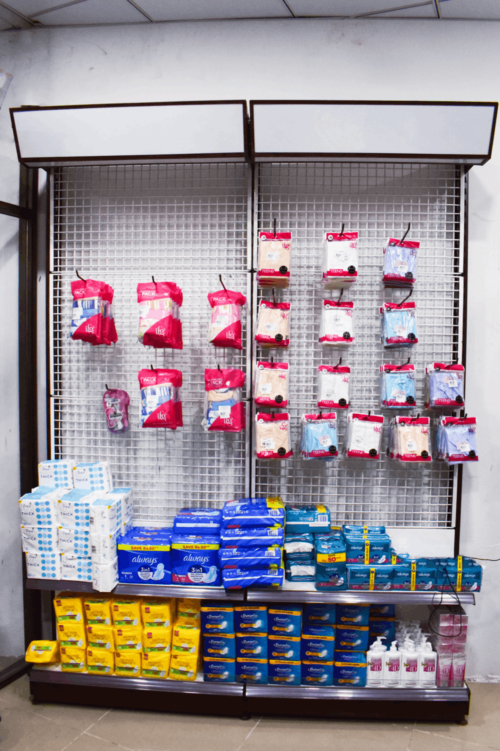 top header racks